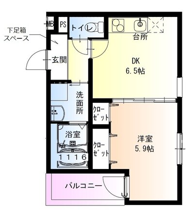 フジパレス阪急茨木北2番館の物件間取画像